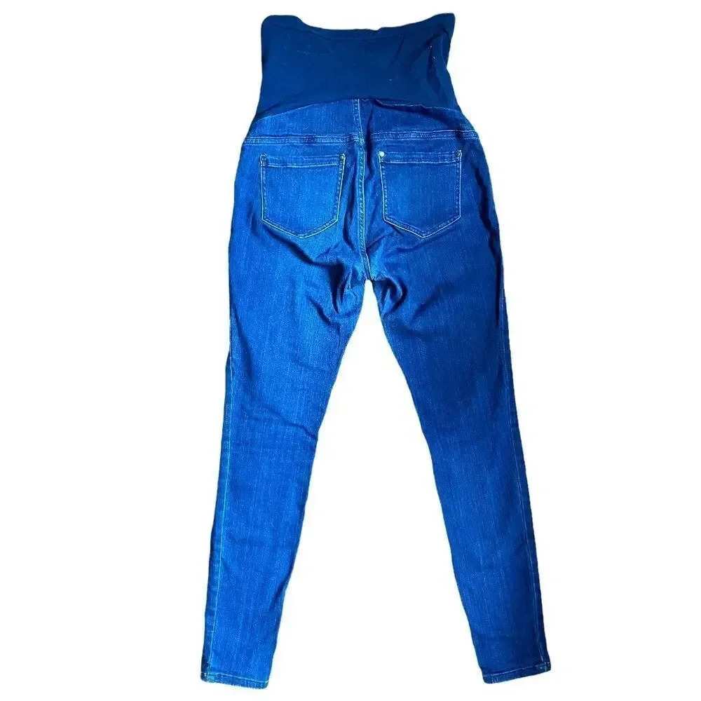 Motherhood Maternity | Indigo Blue Dark Wash Jeggings (S) - Picture 2 of 5
